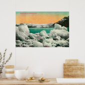 Muir Glacier en Icebergs in Alaska #1State Poster (Keuken)