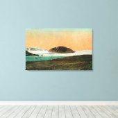 Muir Glacier en Icebergs in Alaska #2 Canvas Afdruk (Insitu (Houten vloer))