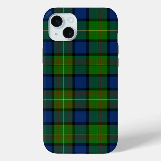 Muir Moore tartan green blue plaid Case-Mate iPhone Case (Achterkant)