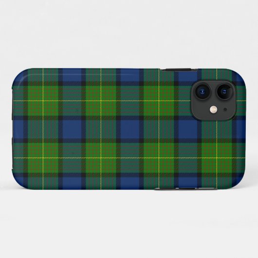 Muir Moore tartan green blue plaid Case-Mate iPhone Case (Achterkant (horizontaal))