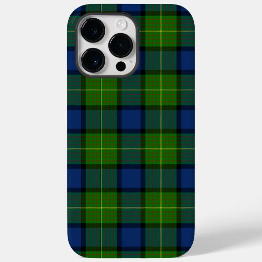 Muir Moore tartan green blue plaid Case-Mate iPhone Case (Achterkant)