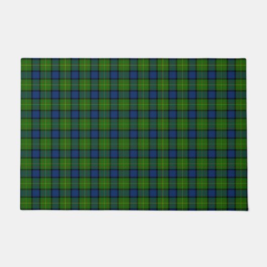 Muir Moore tartan green blue plaid Deurmat (Voorkant)