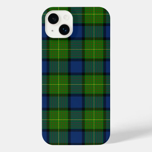 Muir Moore tartan green blue plaid iPhone Hoesje (Achterkant)