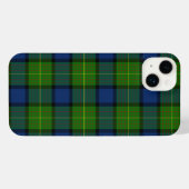 Muir Moore tartan green blue plaid iPhone Hoesje (Achterkant horizontaal)