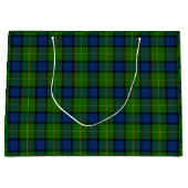 Muir Moore tartan green blue plaid Large Cadeautasje (Voorkant)