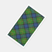 Muir Moore tartan green blue plaid Servet (Hoek)