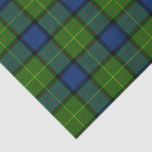 Muir Moore tartan green blue plaid Tissuepapier (Detail)