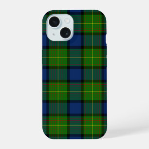 Muir Moore tartan groen blauw geruit iPhone 15 Case