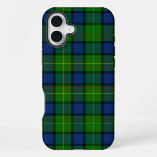 Muir Moore tartan groen blauw geruit iPhone 16 Plus Hoesje
