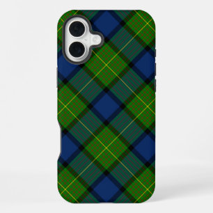 Muir Moore tartan groen blauw geruit iPhone 16 Plus Hoesje
