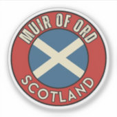 Muir of Ord, Scotland Sticker (Voorkant)