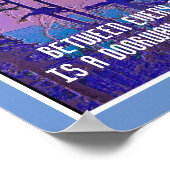 Muir quote natuur art poster bergtines (Hoek)