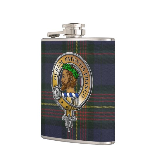 Muir Tartan & Badge Heupfles (Links)