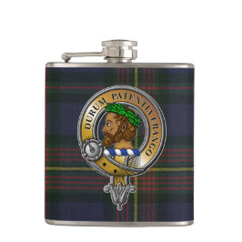 Muir Tartan & Badge Heupfles