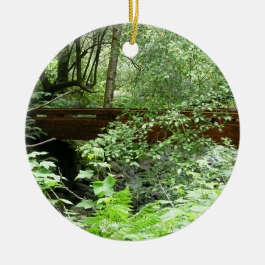 Muir Woods Brug I Keramisch Ornament (Voorkant)