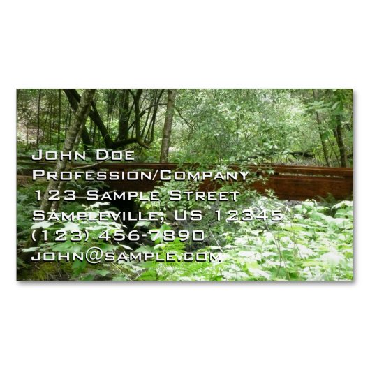 Muir Woods Brug I Magnetisch Visitekaartje (Voorkant)