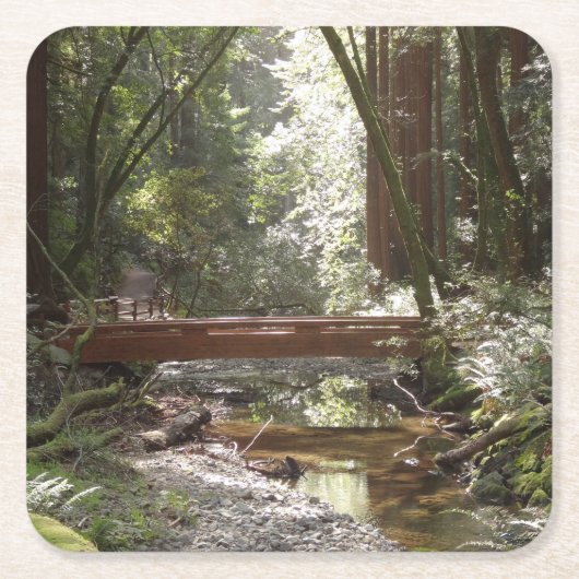 Muir Woods Brug II Kartonnen Onderzetters (Voorkant)