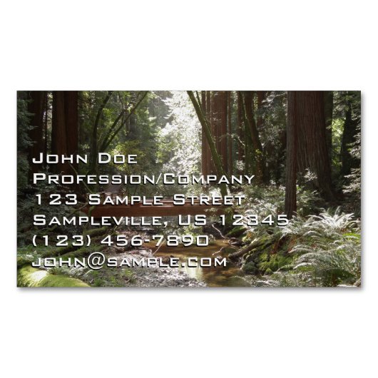 Muir Woods Brug II Magnetisch Visitekaartje (Voorkant)