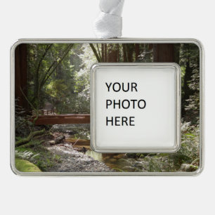 Muir Woods Brug II Verzilverd Omlijst Ornament