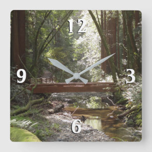 Muir Woods Brug II Vierkante Klok