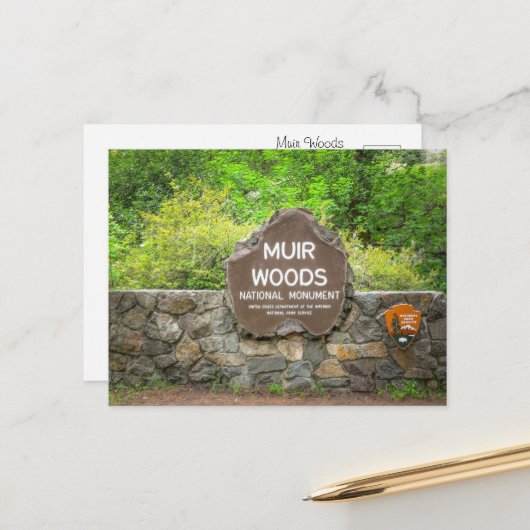 Muir Woods National Monument – California Redwood  Briefkaart (Voorkant / Achterkant in situ)
