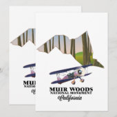 Muir Woods National Monument kaart reisposter. (Voorkant / Achterkant)