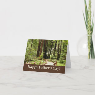 Muir Woods Pad I Gelukkige Vaderdag Kaart