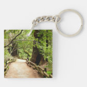 Muir Woods Path II Natuurfotografie Sleutelhanger (Achterkant)