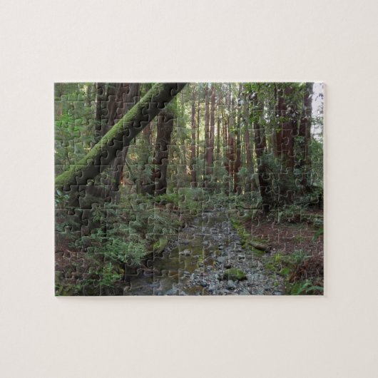 Muir Woods Stroom Bos Landschap Legpuzzel (Horizontaal)