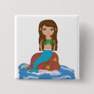 Muirenn de Mermaid Button