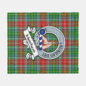 Muirhead Clan Badge Tartan Pset Fleece Deken (Voorkant (Horizontaal))