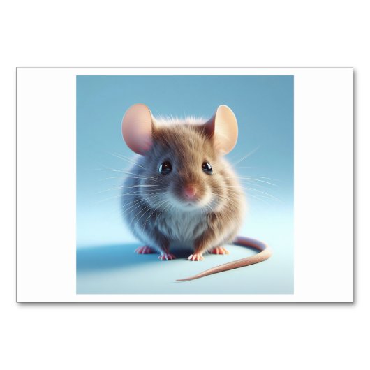 Muis (생쥐) - Koreaanse Flash-Kaarten Kaart (Voorkant)