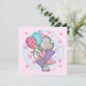 Muis 1e verjaardag T-shirts en geschenken Kaart (Staand voorkant)