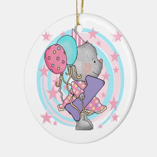 Muis 1e verjaardag T-shirts en geschenken Keramisch Ornament (Links)