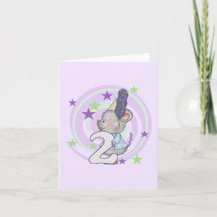 Muis 2e Verjaardag T shirten en geschenken Kaart