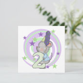 Muis 2e Verjaardag T shirten en geschenken Kaart (Staand voorkant)