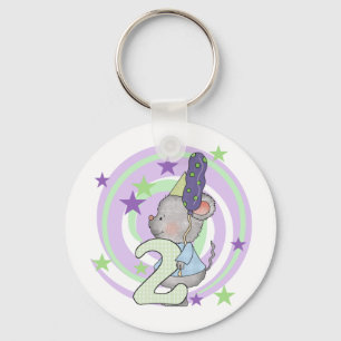 Muis 2e Verjaardag T shirten en geschenken Sleutelhanger