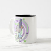 Muis 2e Verjaardag T shirten en geschenken Tweekleurige Koffiemok (Voorkant links)