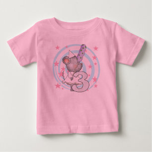 Muis 3e verjaardag T-shirts en geschenken