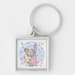 Muis 4e verjaardag T-shirts en geschenken Sleutelhanger