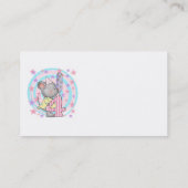 Muis 4e verjaardag T-shirts en geschenken Visitekaartje (Achterkant)