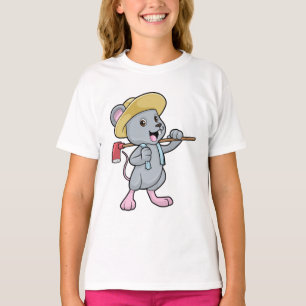 Muis als boer met x en Pet T-shirt