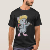 Muis als boer met x en Pet T-shirt (Voorkant)