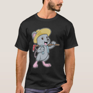Muis als boer met x en Pet T-shirt
