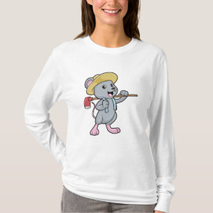 Muis als boer met x en Pet T-shirt