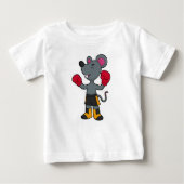 Muis als Boxer met Boxing-handschoenen (Voorkant)