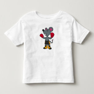 Muis als Boxer met Boxing-handschoenen Kinder Shirts