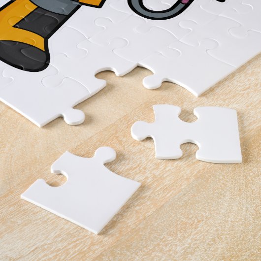 Muis als Boxer met Boxing-handschoenen Legpuzzel (Zijkant)