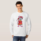 Muis als brandweerman met Helmet T-shirt (Voorkant volledig)