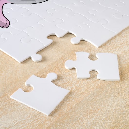 Muis als bruidegom met lint legpuzzel (Zijkant)